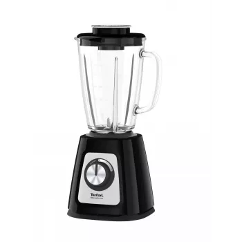 Stalinis blenderis Tefal BL4358 — 800 W, 1,25 l stiklinis indas, ledo smulkinimas, juoda/šlifuotas plienas