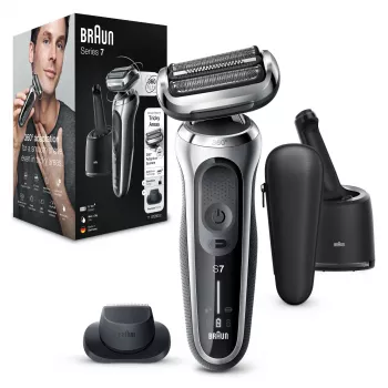 Folijos skustuvas Braun Series 7 71-S7200c juodas sidabrinis Li-Ion 50 min