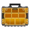 Įrankių dėžė STANLEY FMST82967-1, metalinis korpusas ir polikarbonatinis dangtis, 337×440×119 mm, juoda/skaidri/geltona