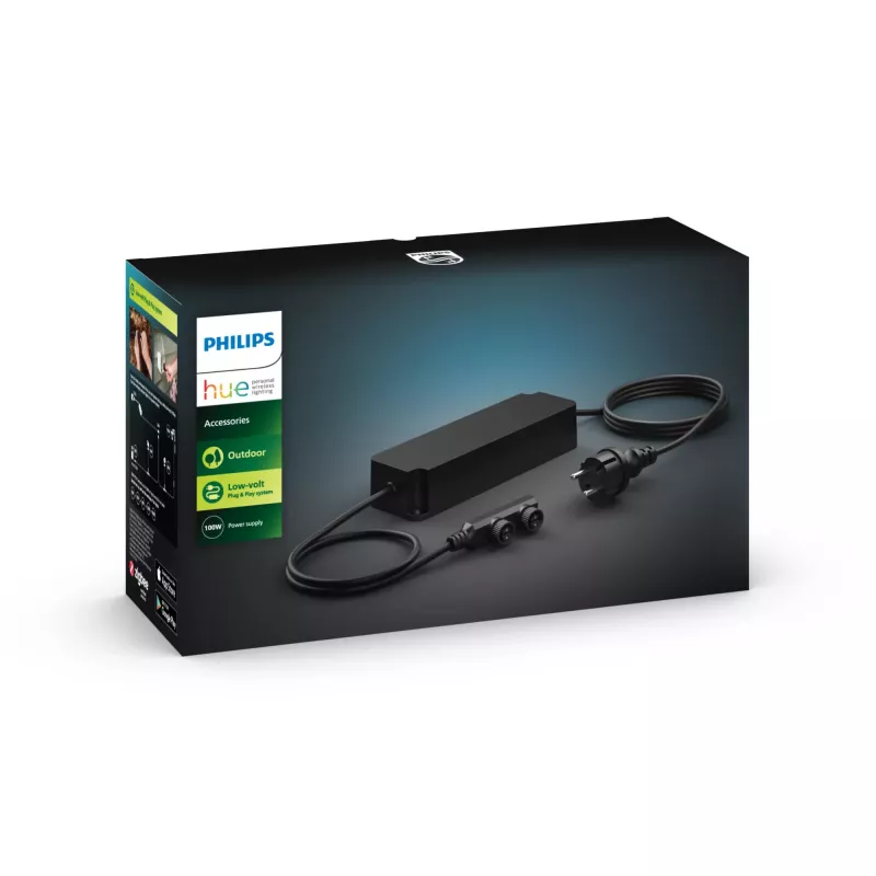 Philips Outdoor 100W maitinimo šaltinis lauko apšvietimui, juodas, plastikinis, IP67