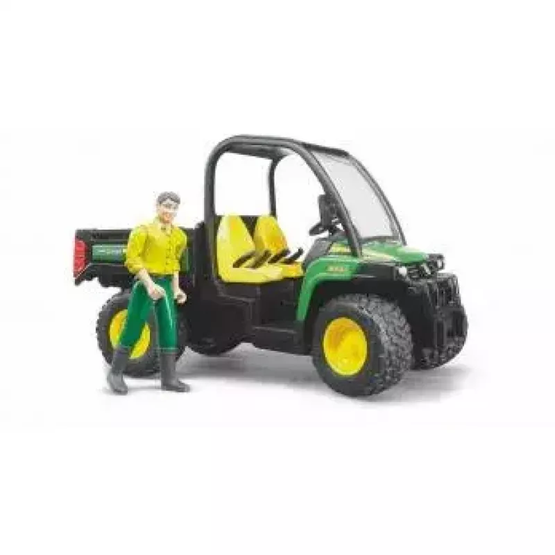 Žaislinė transporto priemonė BRUDER John Deere Gator XUV 855D su vairuotoju