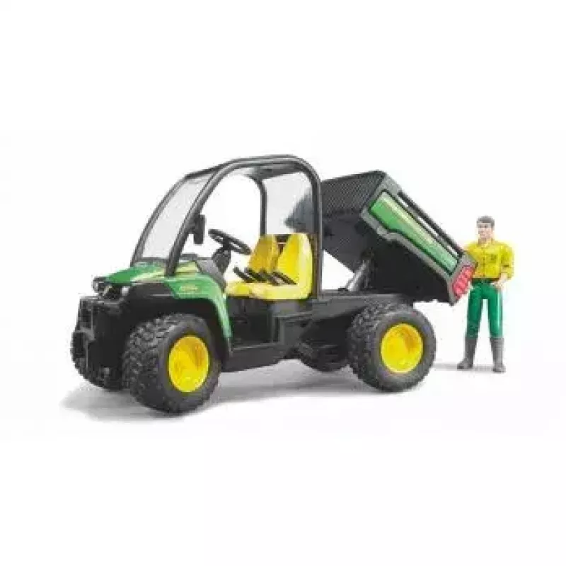 Žaislinė transporto priemonė BRUDER John Deere Gator XUV 855D su vairuotoju