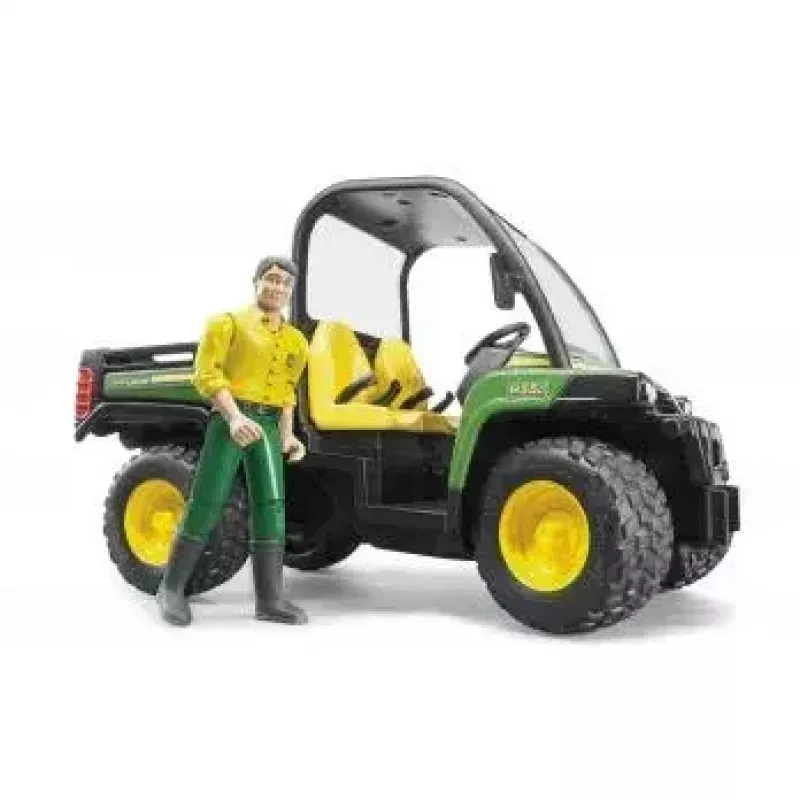 Žaislinė transporto priemonė BRUDER John Deere Gator XUV 855D su vairuotoju