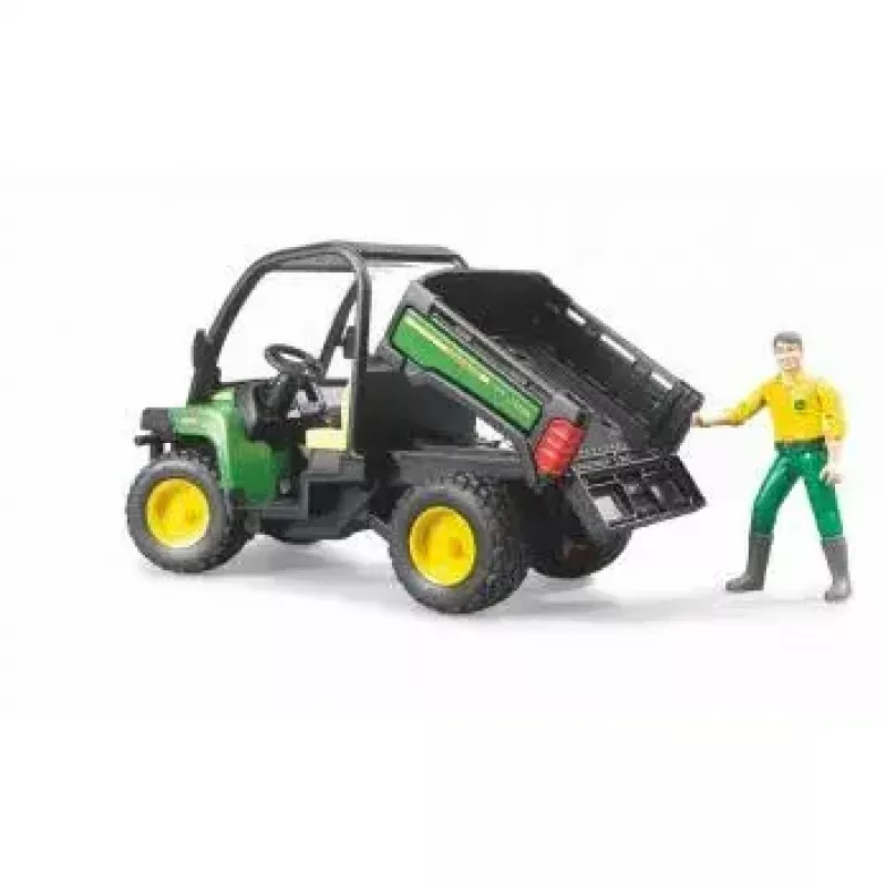 Žaislinė transporto priemonė BRUDER John Deere Gator XUV 855D su vairuotoju