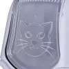 Uždaras katės tualetas DIAMENTIQ BAYA šviesiai pilka/tamsiai pilka 55,5×40×38,7 cm, plastikas, reversinės durelės