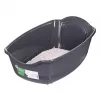 Uždaras katės tualetas DIAMENTIQ BAYA šviesiai pilka/tamsiai pilka 55,5×40×38,7 cm, plastikas, reversinės durelės