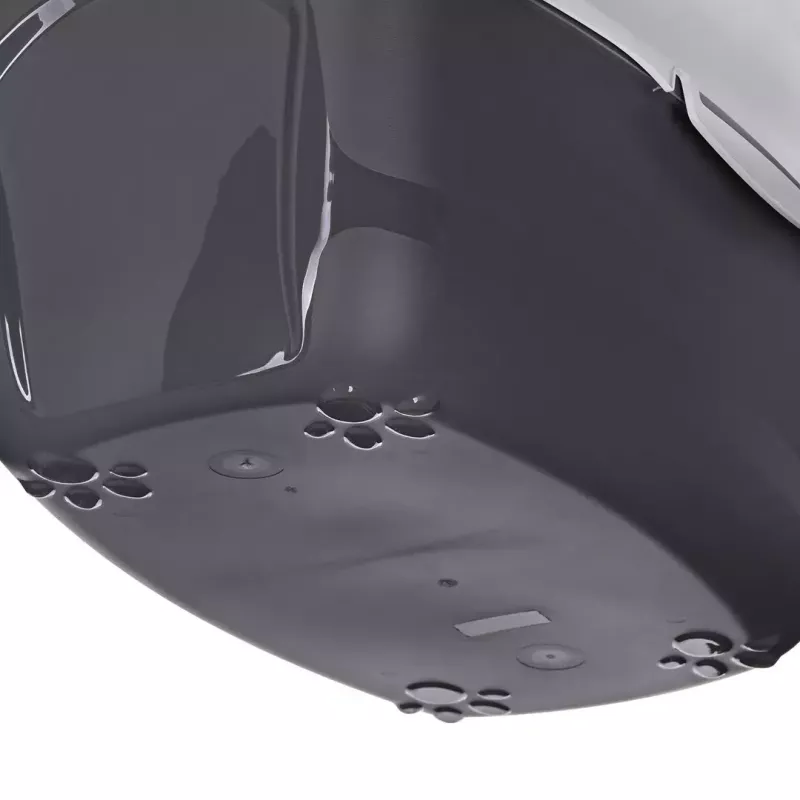 Uždaras katės tualetas DIAMENTIQ BAYA šviesiai pilka/tamsiai pilka 55,5×40×38,7 cm, plastikas, reversinės durelės