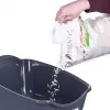 Uždaras katės tualetas DIAMENTIQ BAYA šviesiai pilka/tamsiai pilka 55,5×40×38,7 cm, plastikas, reversinės durelės