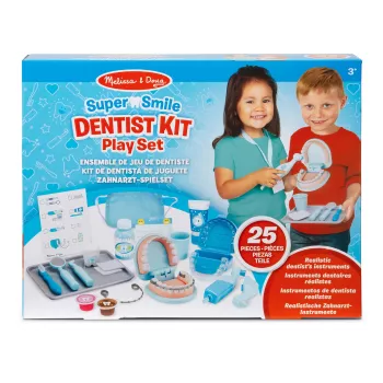 Žaidimų odontologo rinkinys Spinmaster Melissa & Doug Super Smile Dentist, nuo 3 metų, įvairiaspalvis