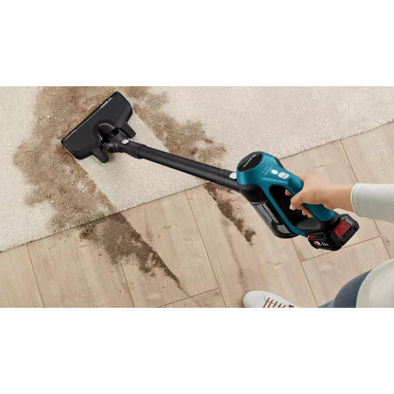 Bosch Serie 6 BBS611LAG belaidis 2-in-1 šluotinis siurblys, 0,3 L, 2,5 Ah, mėlynas