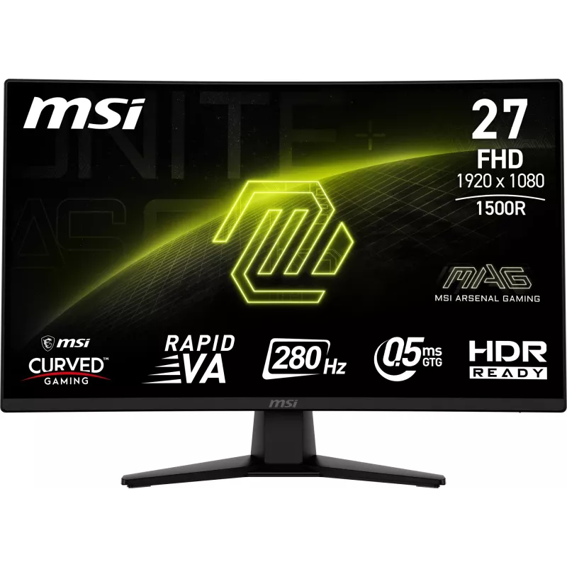 Monitorius MSI MAG 274CXF 68.6 cm (27 inch) 1920 x 1080 pikselių Full HD juodas