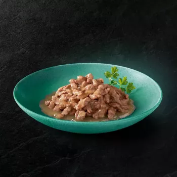 Šlapias kačių ėdalas kačiukams Sheba Kitten Selection of Flavors in Sauce 40×85 g – vištienos skonio asorti, 40 pakelių po 85 g, 3,4 kg