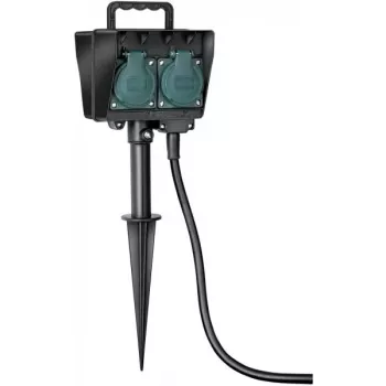Kištukinis lizdas CEE 7/4 (Type F) Brennenstuhl 1154450, juodas, IP44, 230 V, 16 A