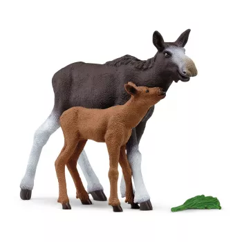 Figūrų rinkinys Schleich WILD LIFE Briedžių šeima – realistiniai gyvūnų modeliai, 3+ metai, įvairiaspalvis