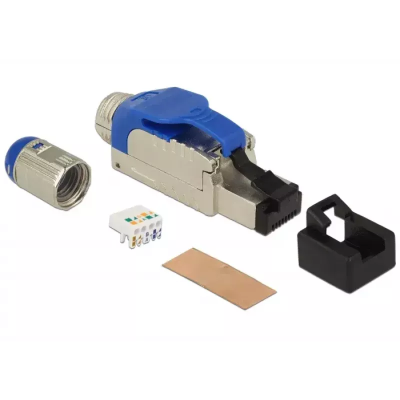 RJ-45 kištukas DeLOCK 86487 mėlynas sidabrinis
