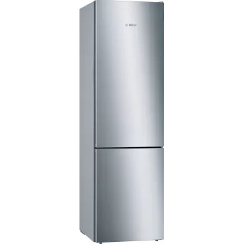 Bosch Serie 6 KGE39AICA laisvai stovintis šaldytuvas-šaldiklis, 343 L, nerūdijantis plienas