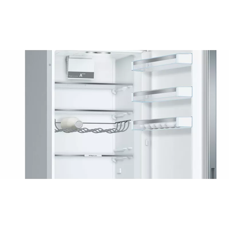 Bosch Serie 6 KGE39AICA laisvai stovintis šaldytuvas-šaldiklis, 343 L, nerūdijantis plienas