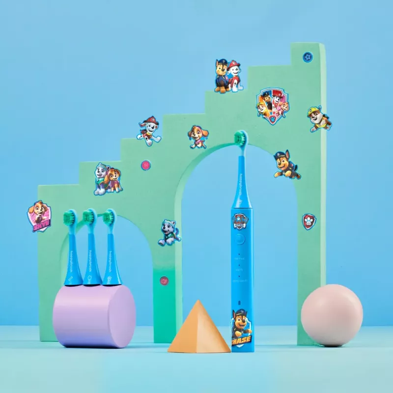 Elektrinis dantų šepetėlis vaikams Happybrush ECO VIBE KIDS Paw Patrol