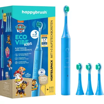 Elektrinis dantų šepetėlis vaikams Happybrush ECO VIBE KIDS Paw Patrol