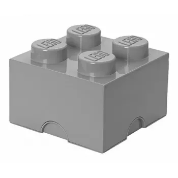 LEGO Storage Brick 4 pilka RC40031740 – dėžė žaislams ir daiktams laikyti, sukraunama