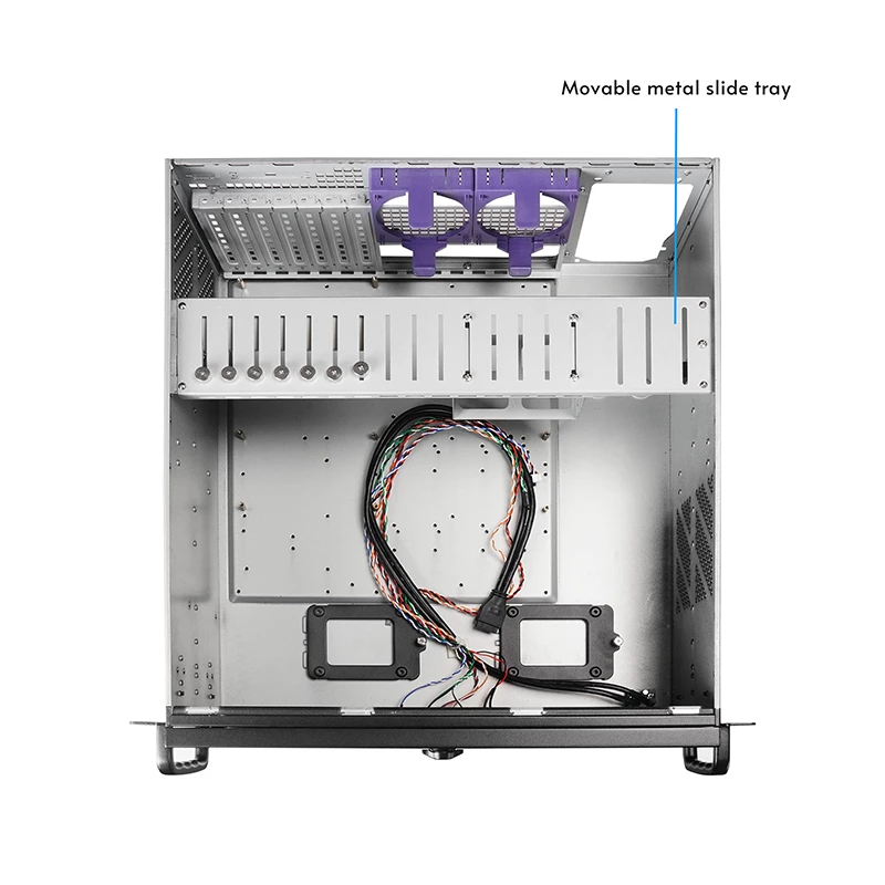 Chieftec UNC-409S-AIO-OP 1U stovo serverio korpusas juodas