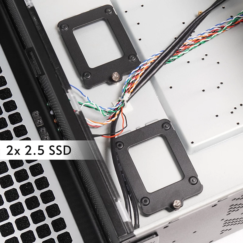 Chieftec UNC-409S-AIO-OP 1U stovo serverio korpusas juodas
