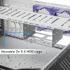 Chieftec UNC-409S-AIO-OP 1U stovo serverio korpusas juodas