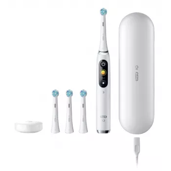 Elektrinis dantų šepetėlis Oral‑B iO Series 9 Luxe Edition — White Alabaster