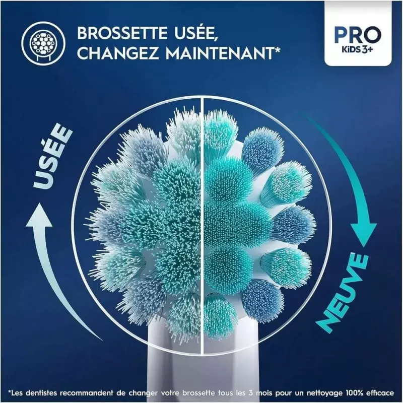 Dantų šepetėlių antgaliai Oral-B Kids Spider-Man 4 vnt., įvairiaspalviai, balti