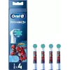 Dantų šepetėlių antgaliai Oral-B Kids Spider-Man 4 vnt., įvairiaspalviai, balti