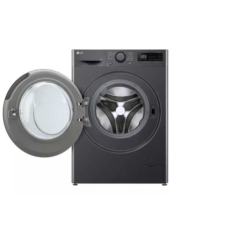 Skalbimo džiovinimo mašina LG V5WD95SLIMB priekinė 5 kg 1200 RPM Juoda