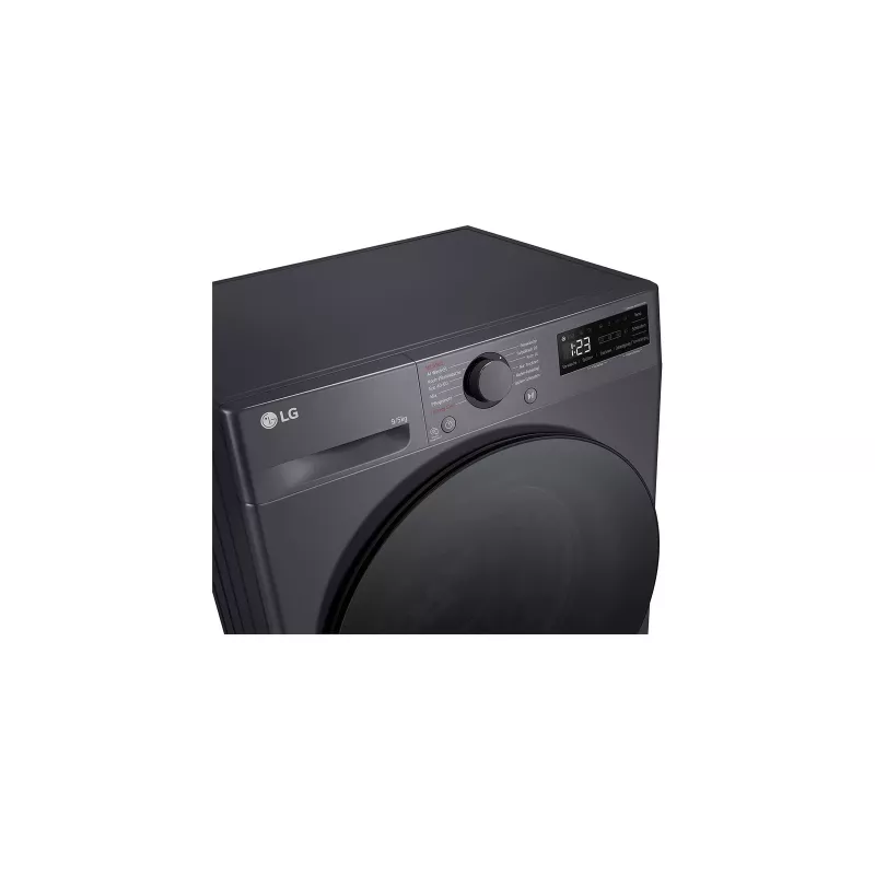 Skalbimo džiovinimo mašina LG V5WD95SLIMB priekinė 5 kg 1200 RPM Juoda