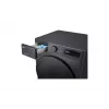 Skalbimo džiovinimo mašina LG V5WD95SLIMB priekinė 5 kg 1200 RPM Juoda