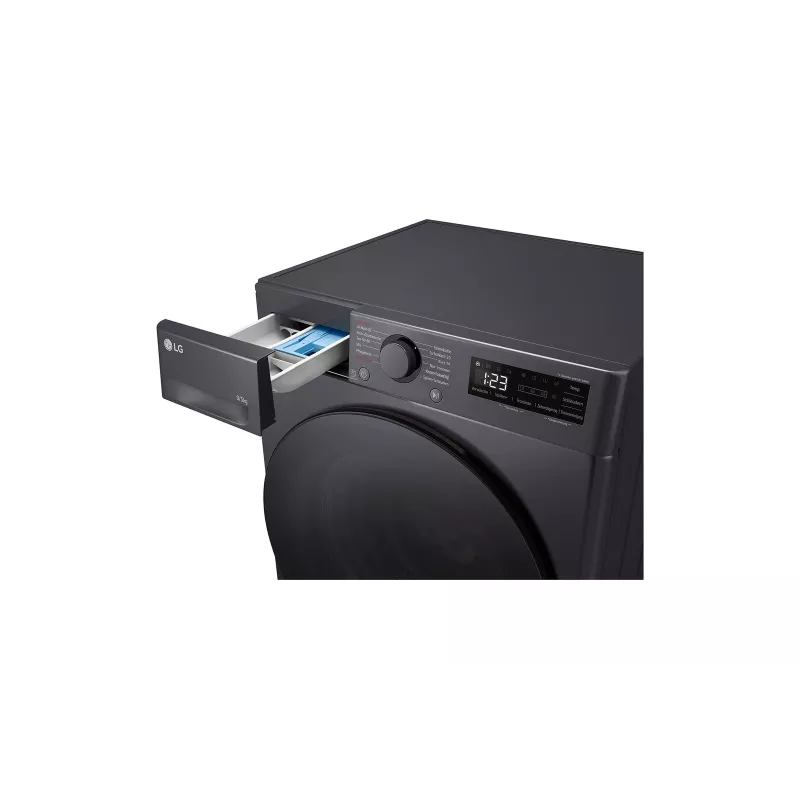 Skalbimo džiovinimo mašina LG V5WD95SLIMB priekinė 5 kg 1200 RPM Juoda