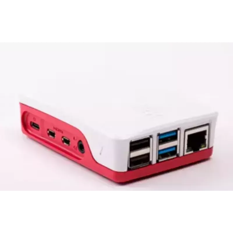 Dėklas Raspberry Pi 4 oficialus raudonai baltas