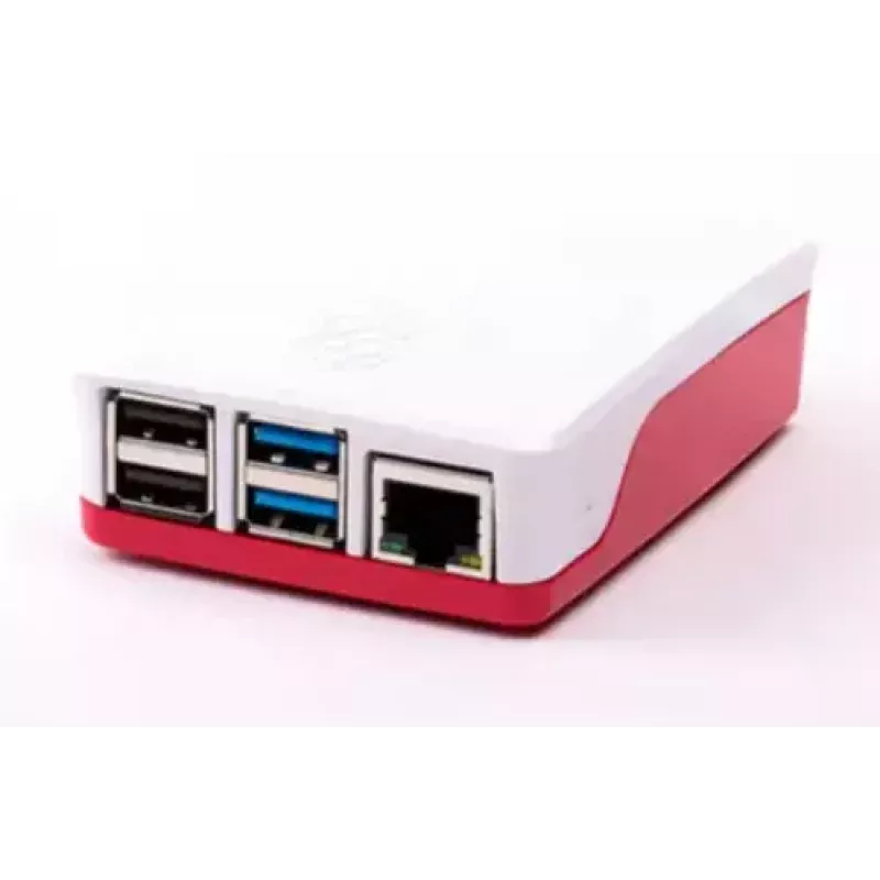 Dėklas Raspberry Pi 4 oficialus raudonai baltas