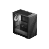 Korpusas DeepCool MATREXX 40 3FS Micro Tower — Micro ATX/Mini-ITX, grūdintas stiklas, 3x140/2x120 ventiliatoriai, GPU iki 320 mm, 2x3.5 colio + 2x2.5 colio, juodas