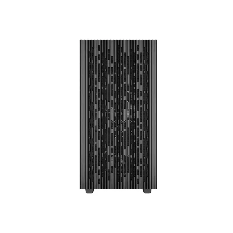 Korpusas DeepCool MATREXX 40 3FS Micro Tower — Micro ATX/Mini-ITX, grūdintas stiklas, 3x140/2x120 ventiliatoriai, GPU iki 320 mm, 2x3.5 colio + 2x2.5 colio, juodas