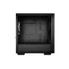 Korpusas DeepCool MATREXX 40 3FS Micro Tower — Micro ATX/Mini-ITX, grūdintas stiklas, 3x140/2x120 ventiliatoriai, GPU iki 320 mm, 2x3.5 colio + 2x2.5 colio, juodas