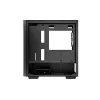 Korpusas DeepCool MATREXX 40 3FS Micro Tower — Micro ATX/Mini-ITX, grūdintas stiklas, 3x140/2x120 ventiliatoriai, GPU iki 320 mm, 2x3.5 colio + 2x2.5 colio, juodas