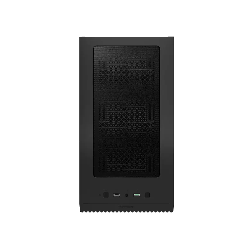 Korpusas DeepCool MATREXX 40 3FS Micro Tower — Micro ATX/Mini-ITX, grūdintas stiklas, 3x140/2x120 ventiliatoriai, GPU iki 320 mm, 2x3.5 colio + 2x2.5 colio, juodas