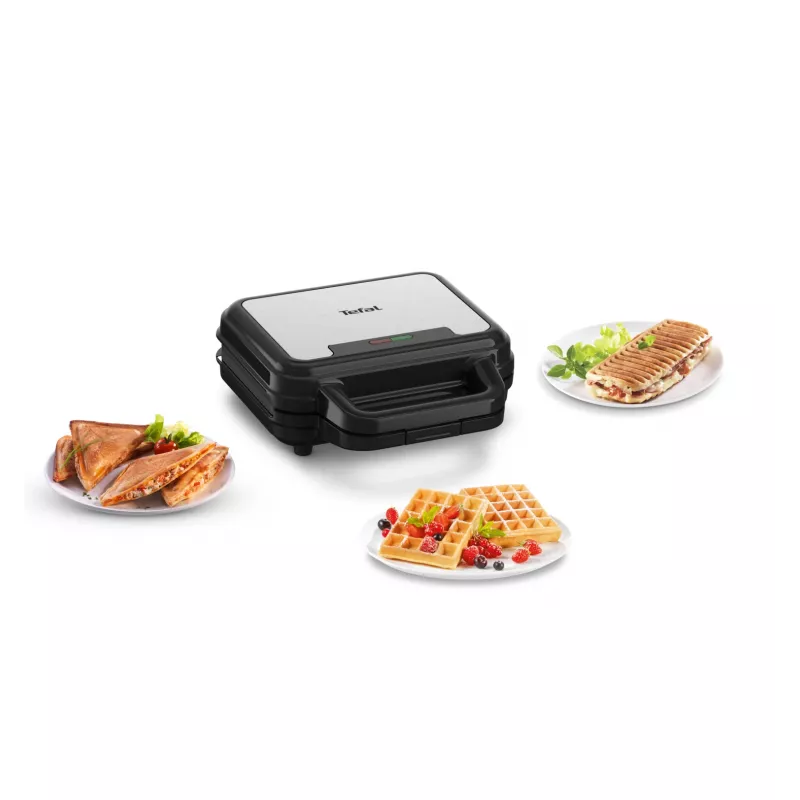 Sumuštinių keptuvė Tefal SW383D10 700 W juoda, nerūdijantis plienas