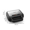 Sumuštinių keptuvė Tefal SW383D10 700 W juoda, nerūdijantis plienas