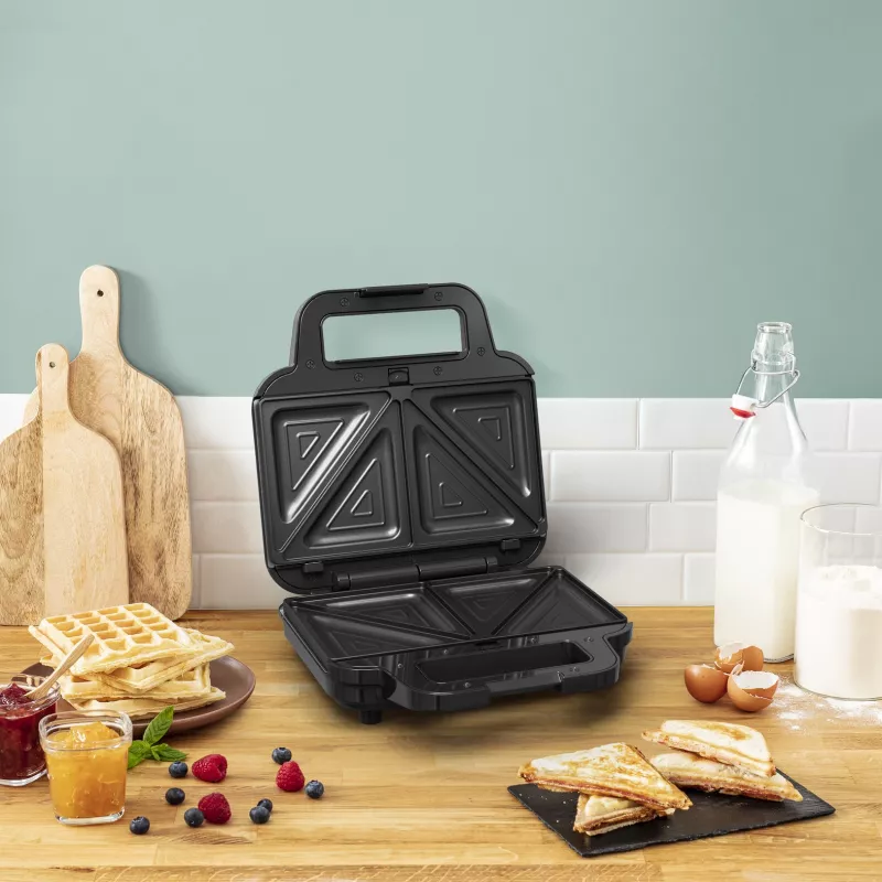 Sumuštinių keptuvė Tefal SW383D10 700 W juoda, nerūdijantis plienas