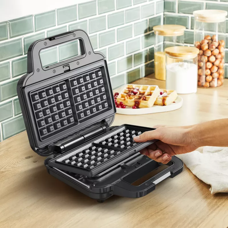 Sumuštinių keptuvė Tefal SW383D10 700 W juoda, nerūdijantis plienas