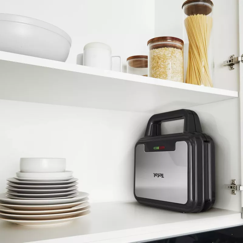 Sumuštinių keptuvė Tefal SW383D10 700 W juoda, nerūdijantis plienas