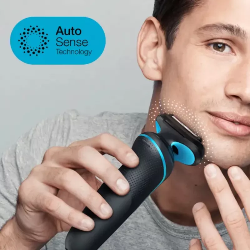 Braun Series 5 51-M4500cs folijos skustuvas juodas, mėlynas