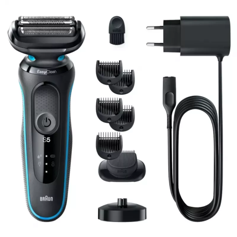 Braun Series 5 51-M4500cs folijos skustuvas juodas, mėlynas
