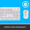 Belaidis klaviatūros ir pelės rinkinys Logitech MK295 Silent (baltas, AZERTY)