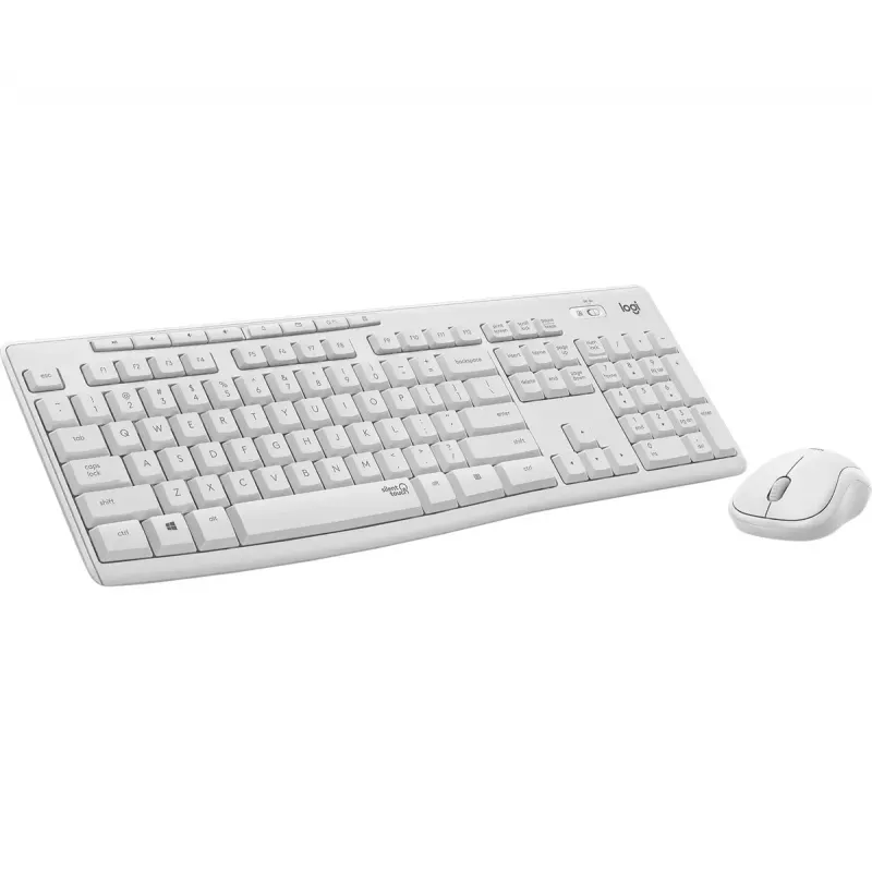 Belaidis klaviatūros ir pelės rinkinys Logitech MK295 Silent (baltas, AZERTY)